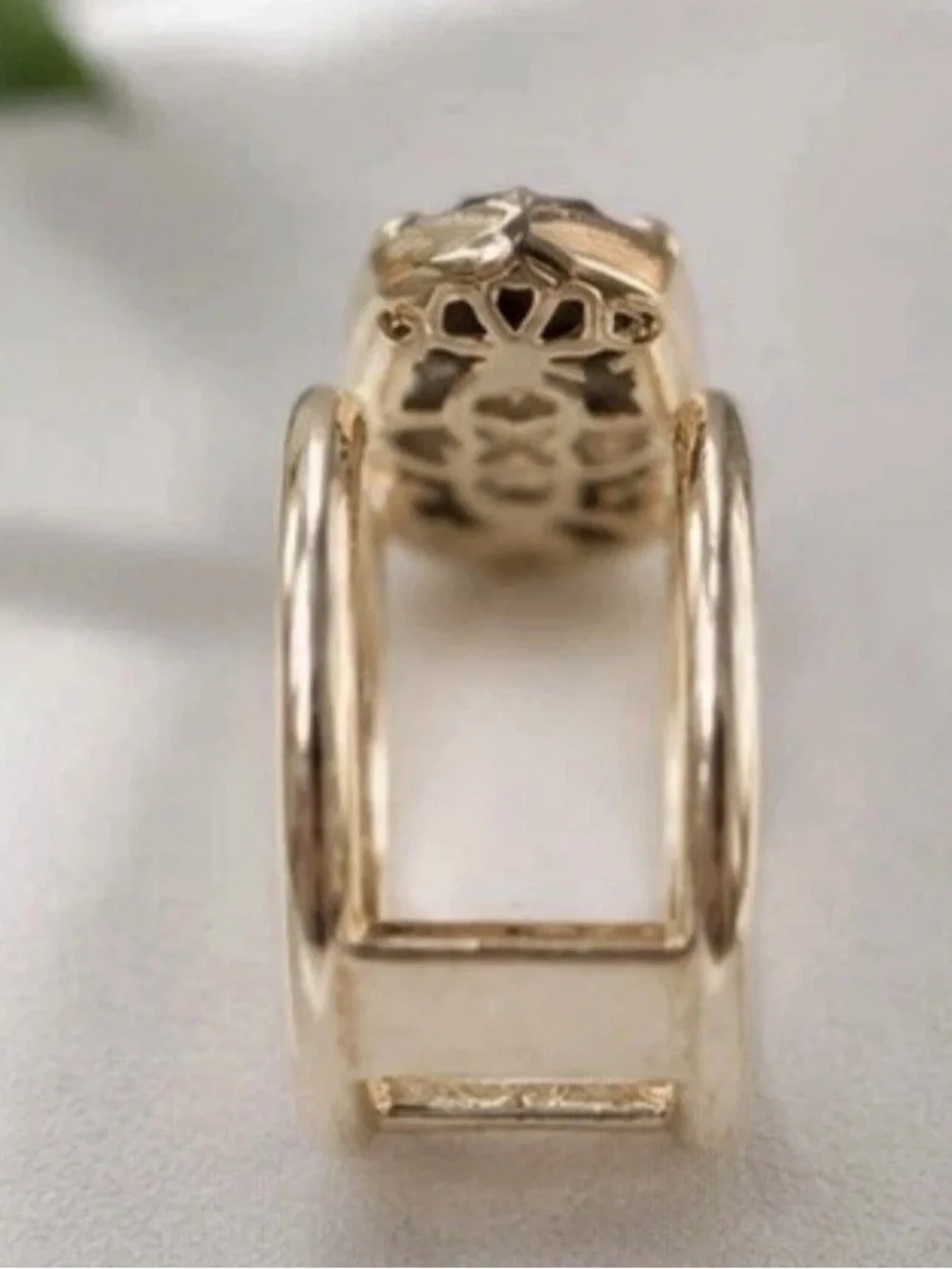 Kendra Scott Statement Ring Large Gray Druzy